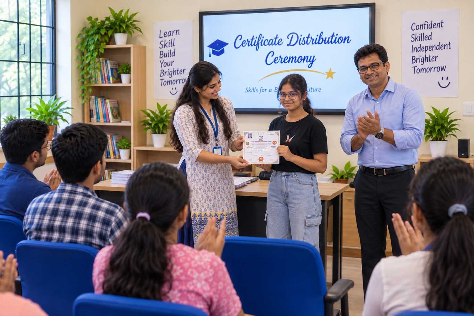 Certificate distribution ceremony